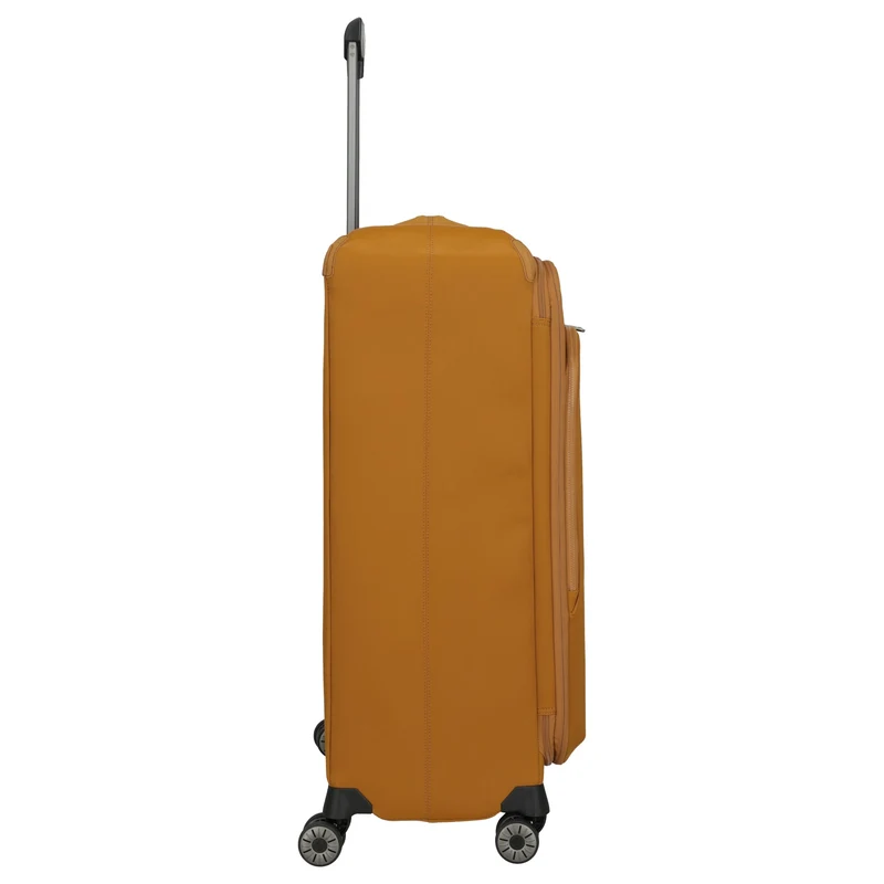 Travelite Priima - Trolley de 4 ruedas L 79 cm expandible (curry)