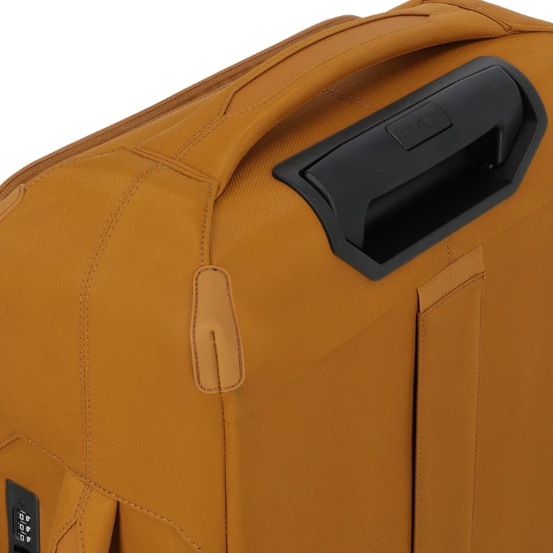 Travelite Priima - Trolley de 4 ruedas L 79 cm expandible (curry)