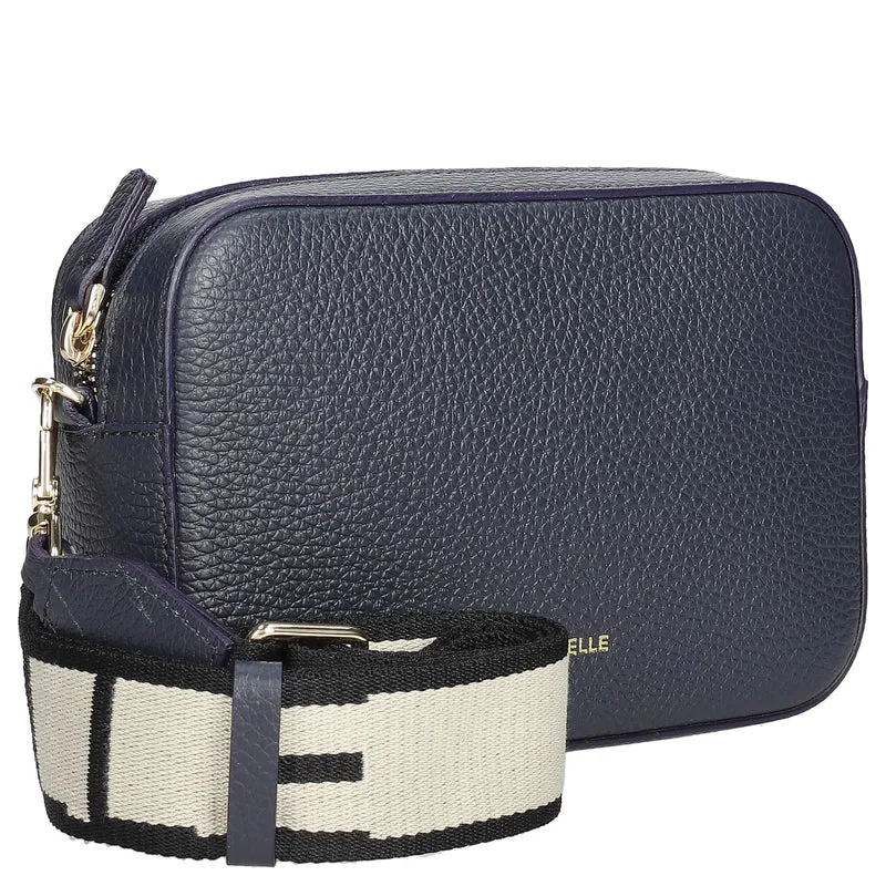 Coccinelle Tebe - Bolso de hombro de 19 cm (azul de medianoche)