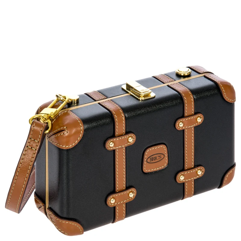 Brics Bellagio - Bolso bandolera 20 cm (black/tan)