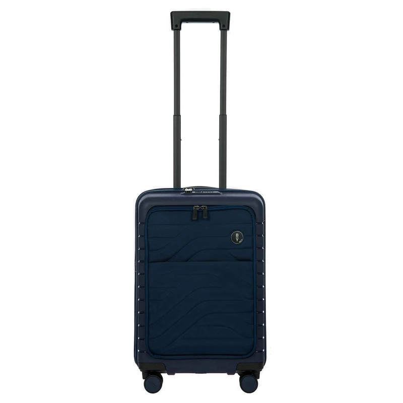 Brics BY Ulisse - Trolley de cabina con 4 ruedas y bolsillo delantero 55 cm erw. USB (oceano)