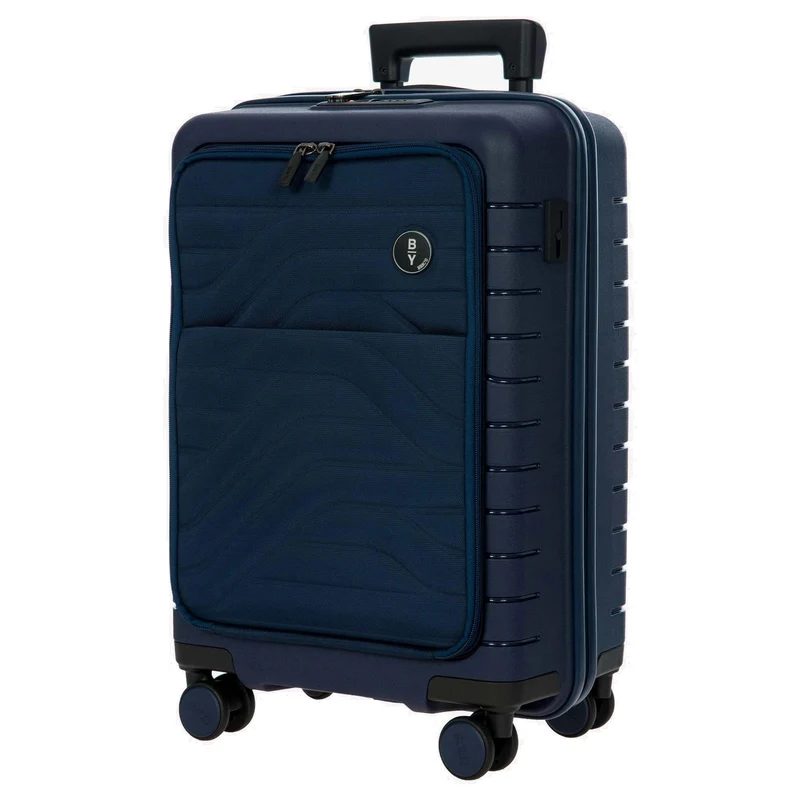 Brics BY Ulisse - Trolley de cabina con 4 ruedas y bolsillo delantero 55 cm erw. USB (oceano)