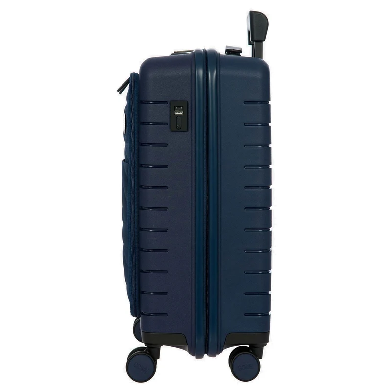 Brics BY Ulisse - Trolley de cabina con 4 ruedas y bolsillo delantero 55 cm erw. USB (oceano)