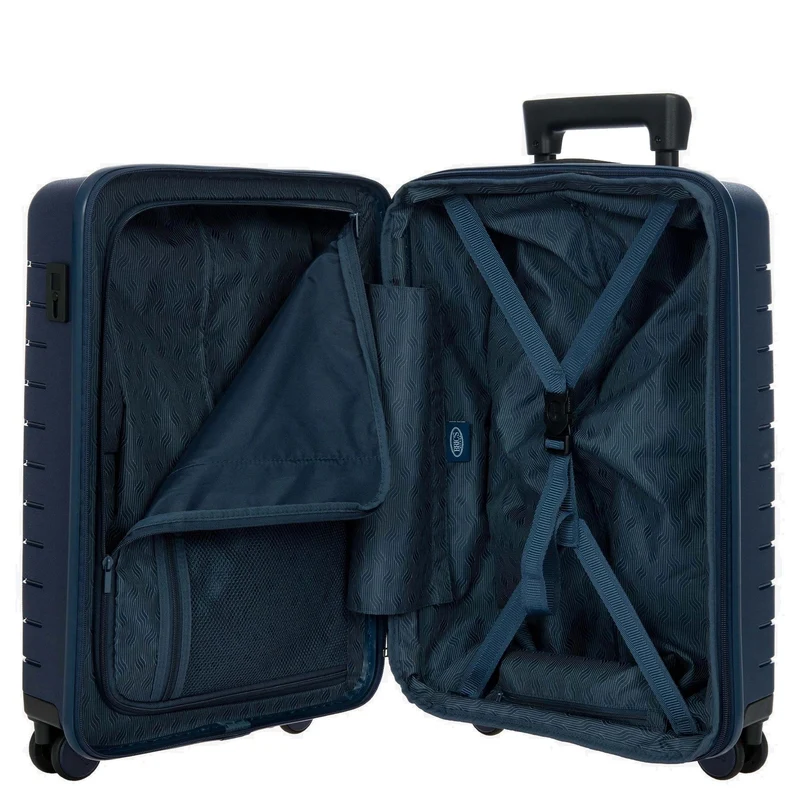 Brics BY Ulisse - Trolley de cabina con 4 ruedas y bolsillo delantero 55 cm erw. USB (oceano)