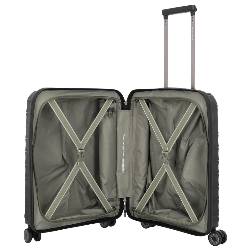Travelite Mooby - Trolley de cabina con 4 ruedas S 55 cm (black)