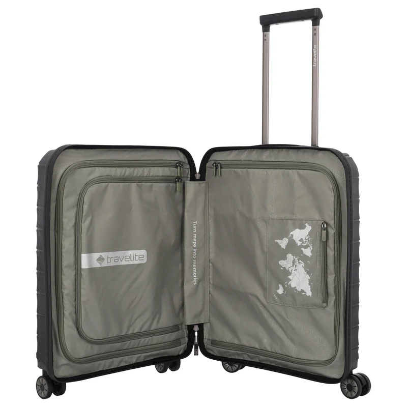 Travelite Mooby - Trolley de cabina con 4 ruedas S 55 cm (black)