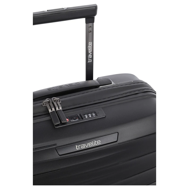 Travelite Mooby - Trolley de cabina con 4 ruedas S 55 cm (black)