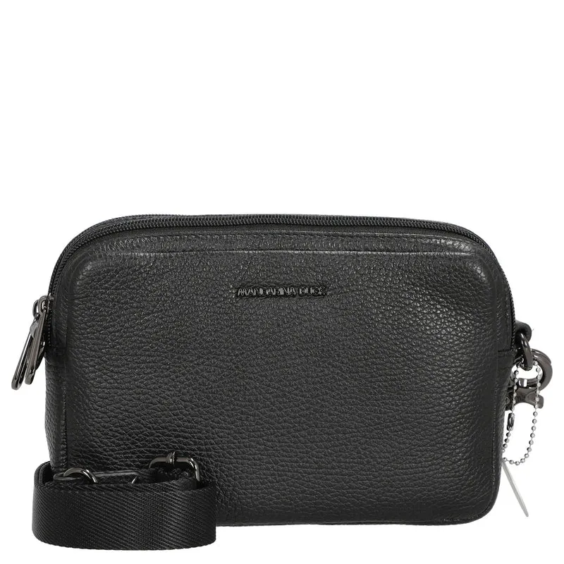 Mandarina Duck Mellow Leather - Bolso bandolera 20 cm (nero)