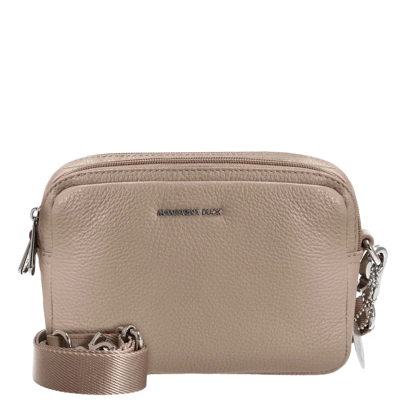 Mandarina Duck Mellow Leather - Bolso bandolera 20 cm (warm taupe)