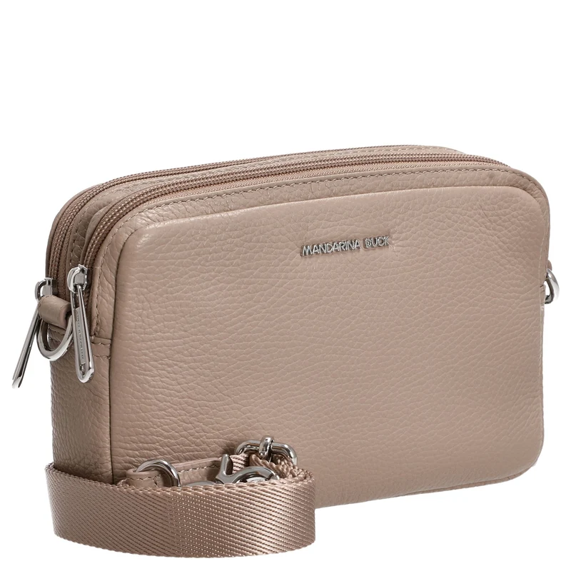 Mandarina Duck Mellow Leather - Bolso bandolera 20 cm (warm taupe)