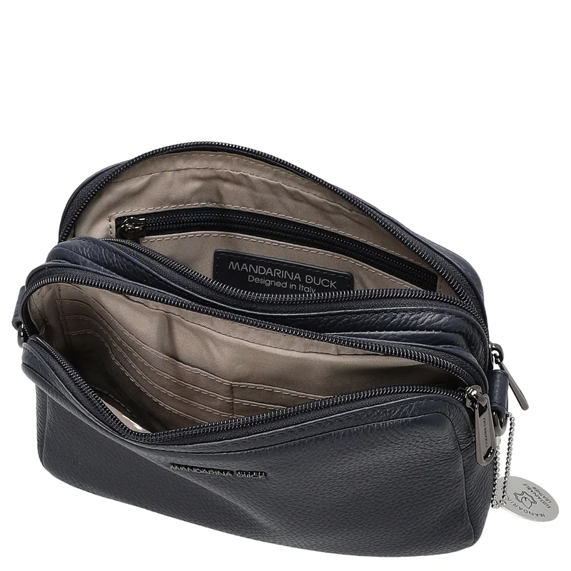 Mandarina Duck Mellow Leather - Bolso bandolera 20 cm (dress blue)