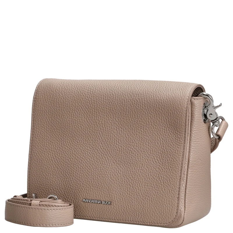 Mandarina Duck Mellow Leather - Bolso bandolera 36 cm (warm taupe)