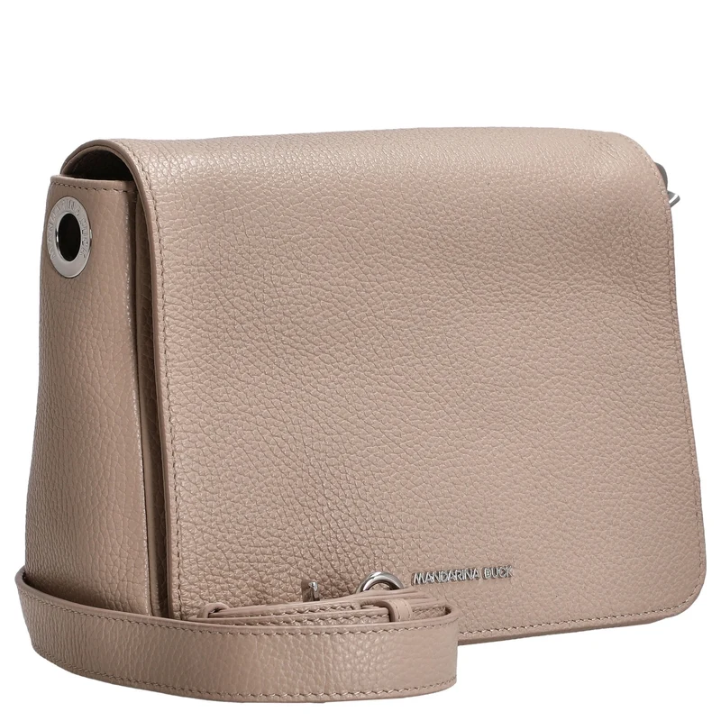 Mandarina Duck Mellow Leather - Bolso bandolera 36 cm (warm taupe)