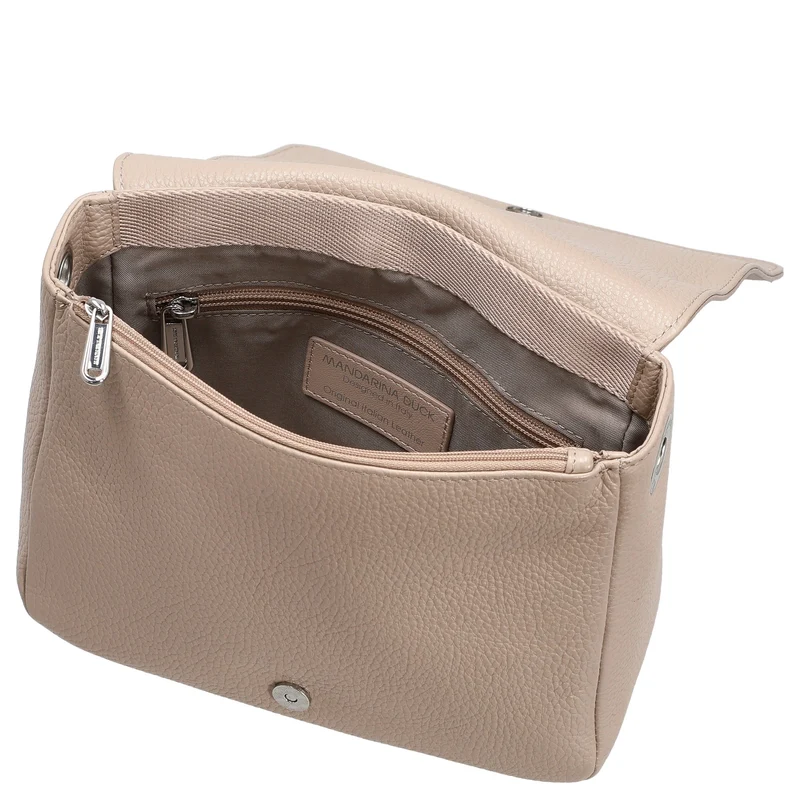 Mandarina Duck Mellow Leather - Bolso bandolera 36 cm (warm taupe)