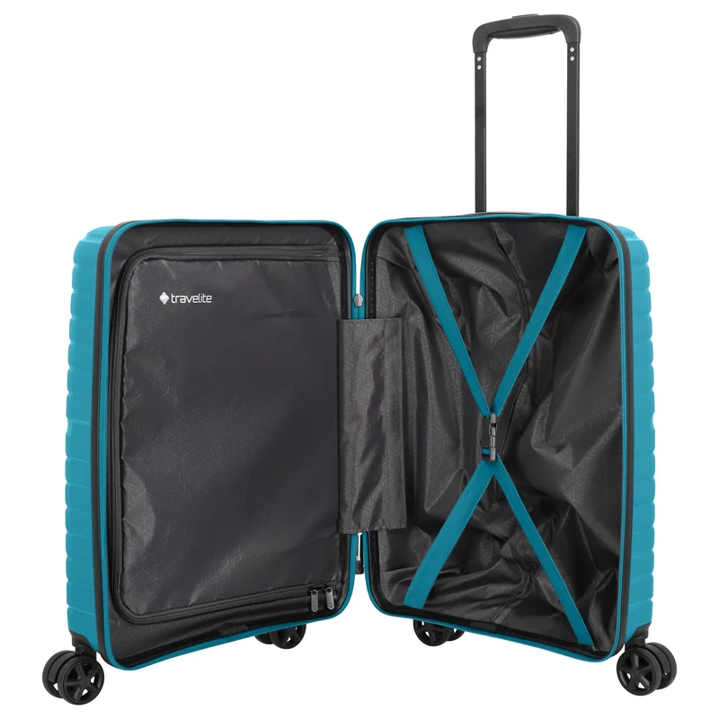 Travelite Trient - Trolley de cabina con 4 ruedas S 55 cm (color: petrol)
