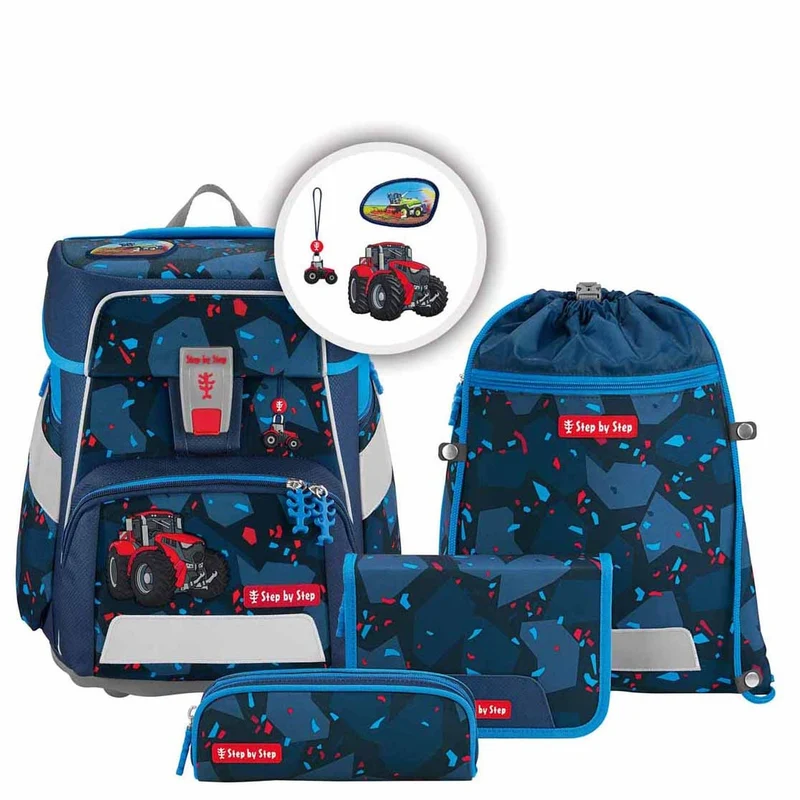 Step by Step Space - Mochila escolar Set 5tlg. (Tractor Freddy)