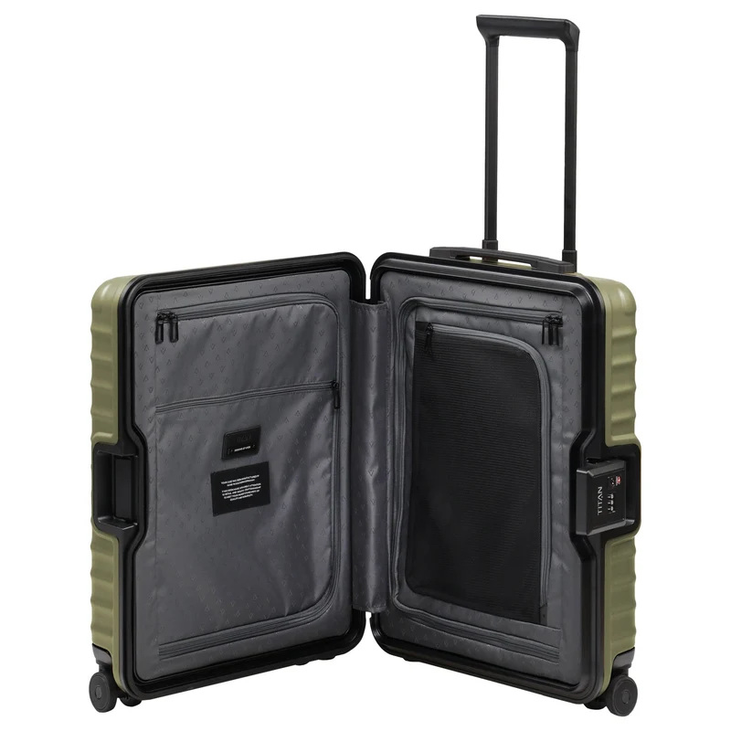 TITAN OVERSEAS - Trolley de cabina con 4 ruedas S 55/20 cm (forest green)