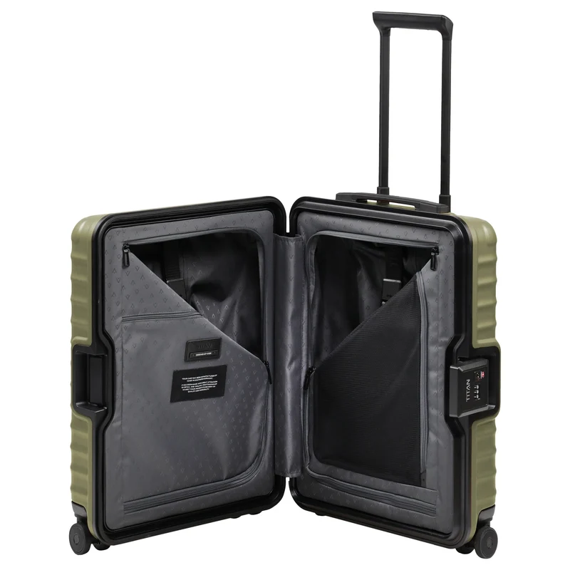 TITAN OVERSEAS - Trolley de cabina con 4 ruedas S 55/20 cm (forest green)