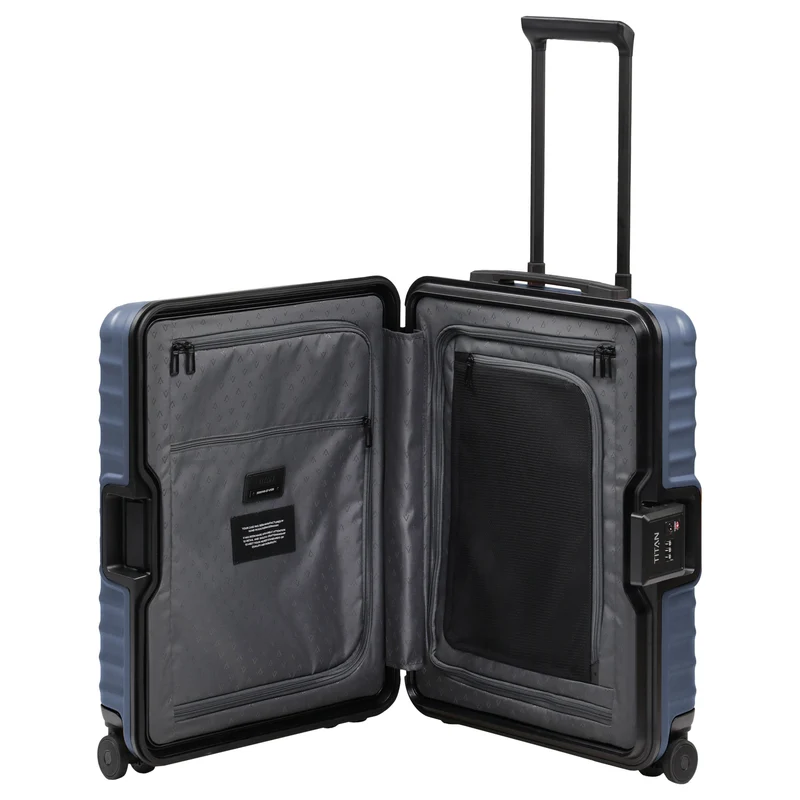 TITAN OVERSEAS - Trolley de cabina con 4 ruedas S 55/20 cm (midnight blue)