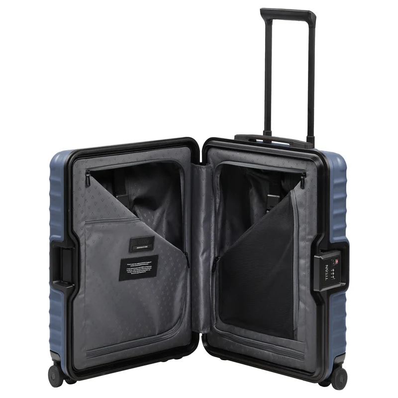 TITAN OVERSEAS - Trolley de cabina con 4 ruedas S 55/20 cm (midnight blue)