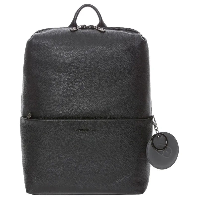 Mandarina Duck Mellow Leather - Mochila 13" 36 cm Cuero (color: negro)