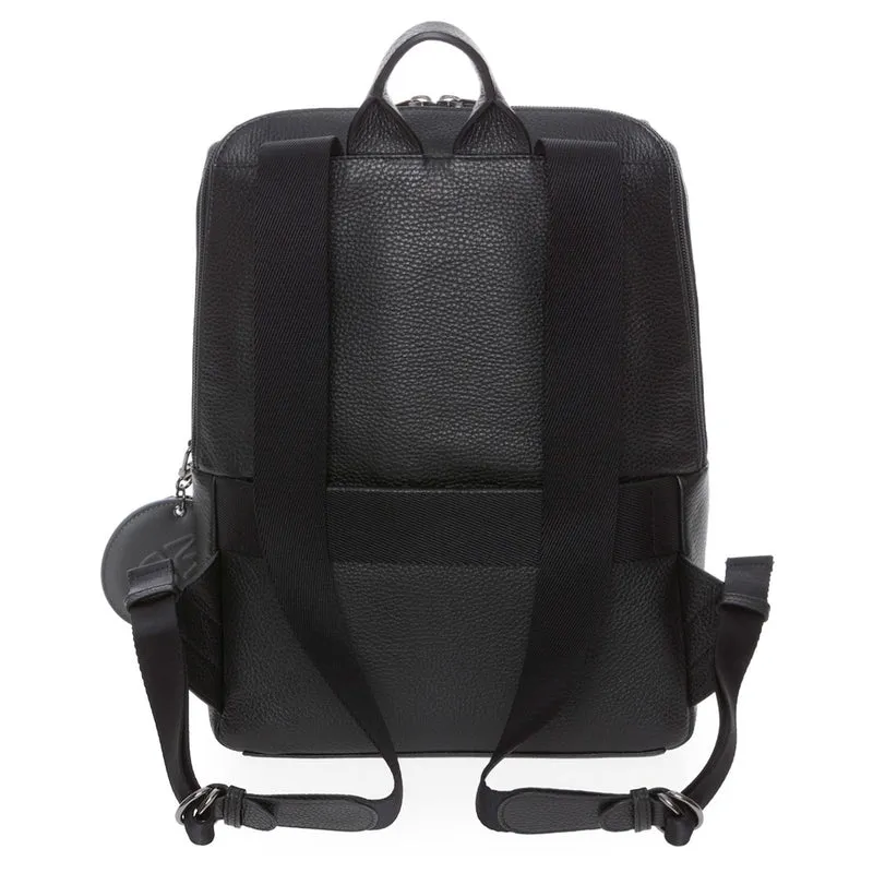 Mandarina Duck Mellow Leather - Mochila 13" 36 cm Cuero (color: negro)