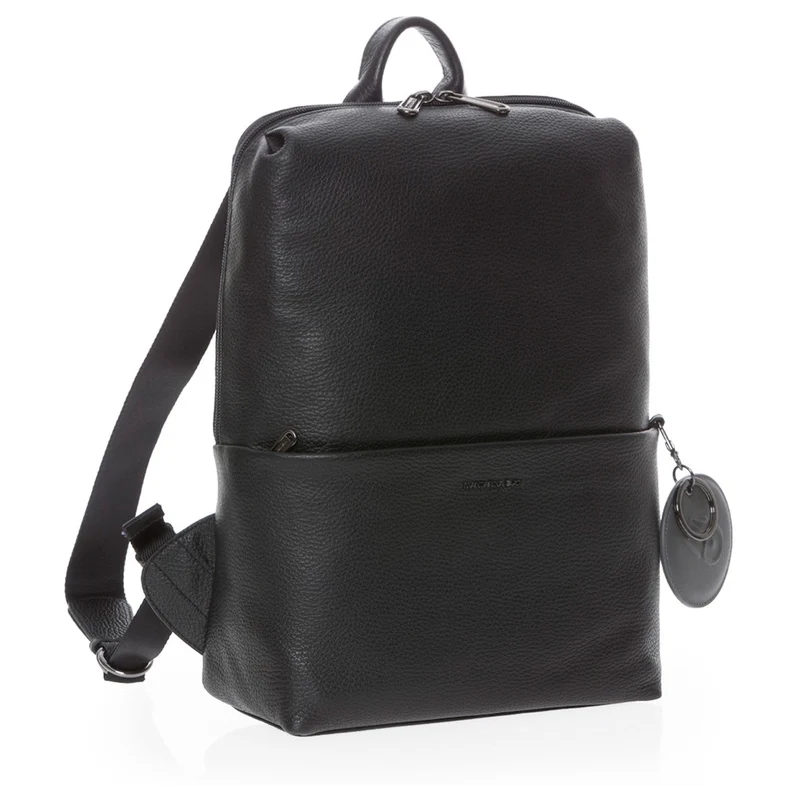 Mandarina Duck Mellow Leather - Mochila 13" 36 cm Cuero (color: negro)