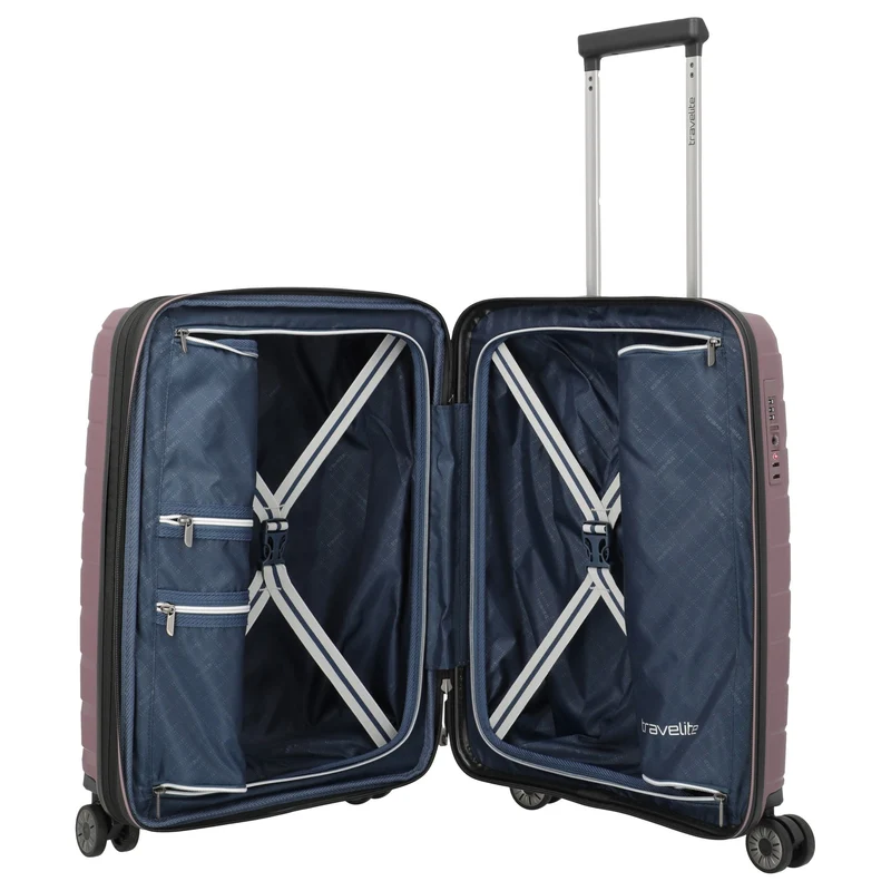 Travelite Air Base - Trolley de cabina pequeño 4 ruedas 55 cm expandible (flieder)