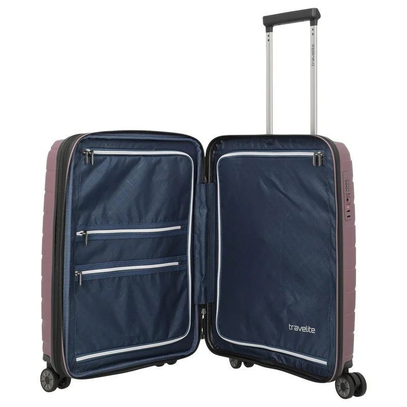 Travelite Air Base - Trolley de cabina pequeño 4 ruedas 55 cm expandible (flieder)
