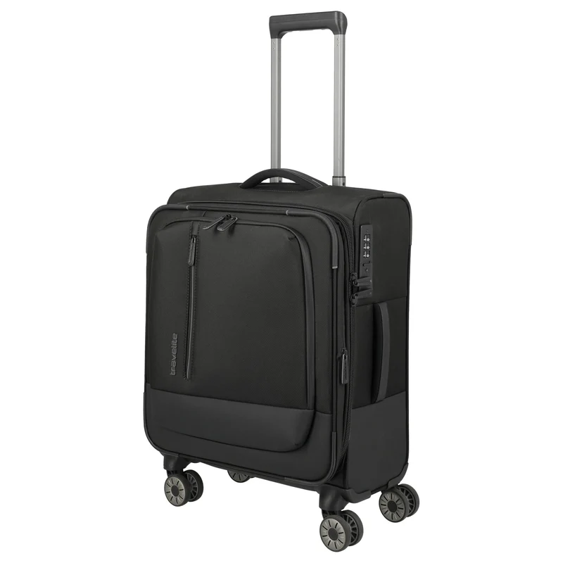 Travelite Crosslite - Trolley de cabina S 4 ruedas 55 cm expandible (schwarz)