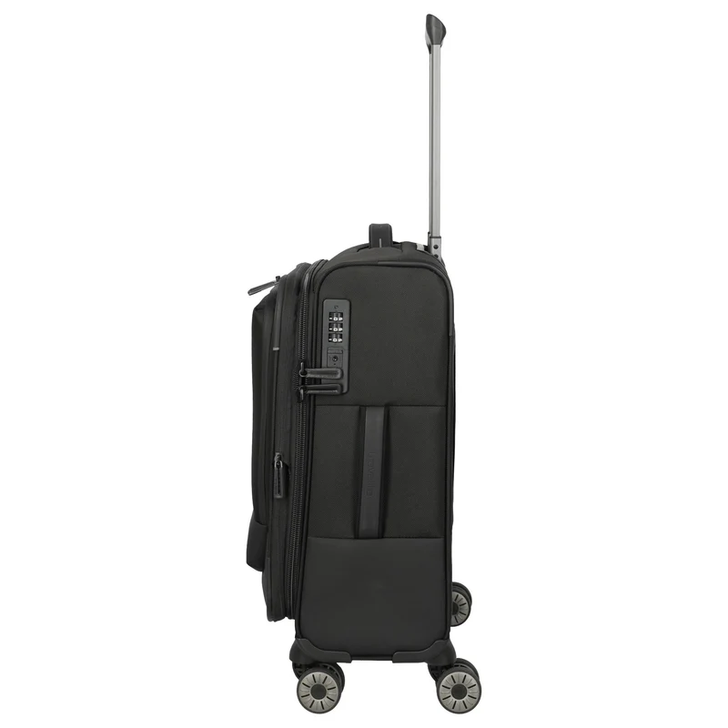 Travelite Crosslite - Trolley de cabina S 4 ruedas 55 cm expandible (schwarz)