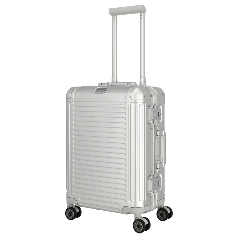 Travelite Next - Trolley de cabina con 4 ruedas S 55 cm (silber)