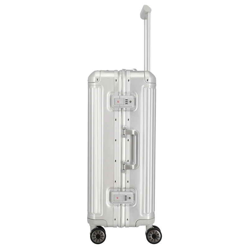 Travelite Next - Trolley con 4 ruedas M 67 cm (silber)