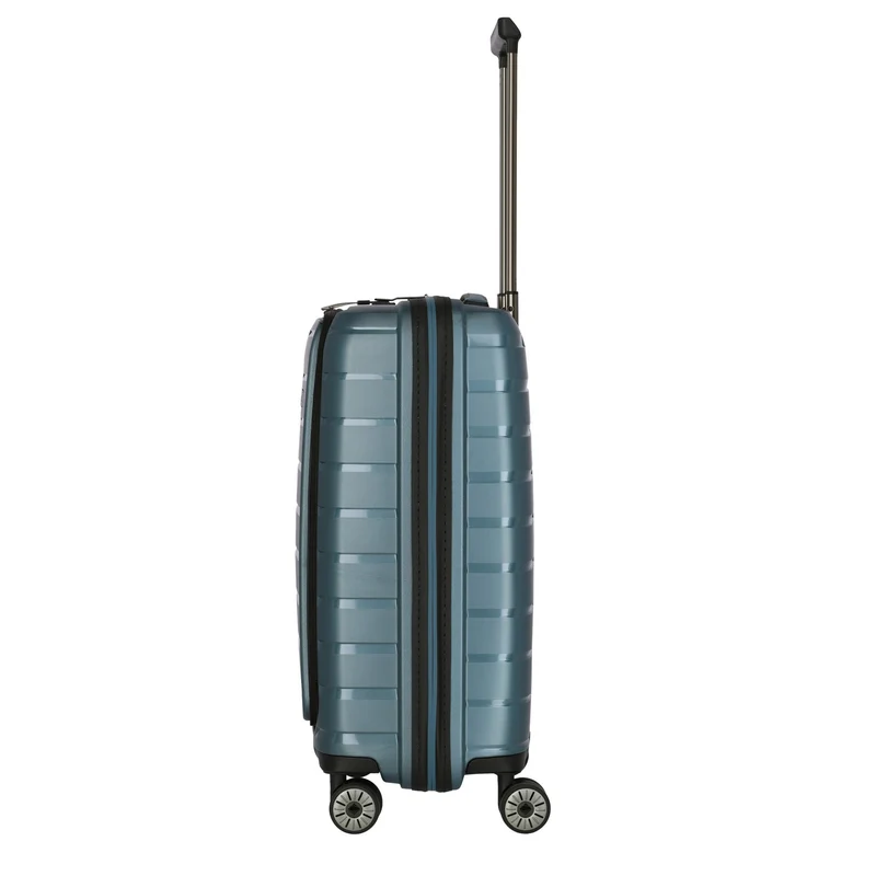 Travelite Air Base - Trolley de cabina con 4 ruedas y bolsillo delantero S 55 cm (iceblue)