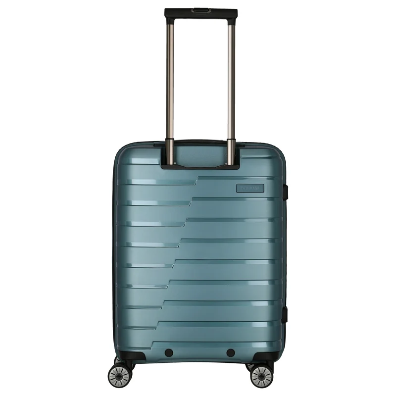 Travelite Air Base - Trolley de cabina con 4 ruedas y bolsillo delantero S 55 cm (iceblue)