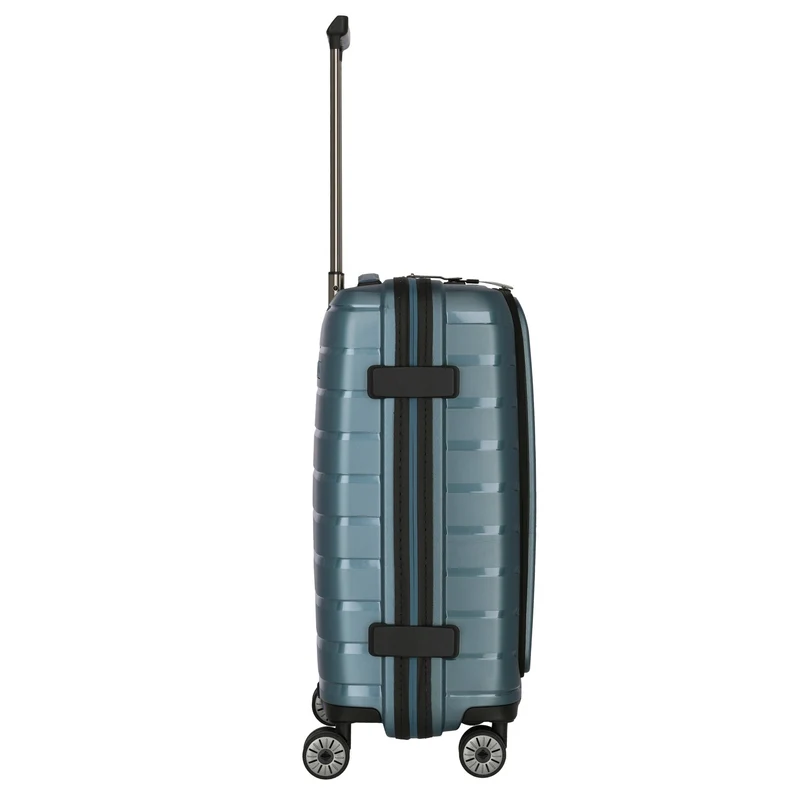 Travelite Air Base - Trolley de cabina con 4 ruedas y bolsillo delantero S 55 cm (iceblue)