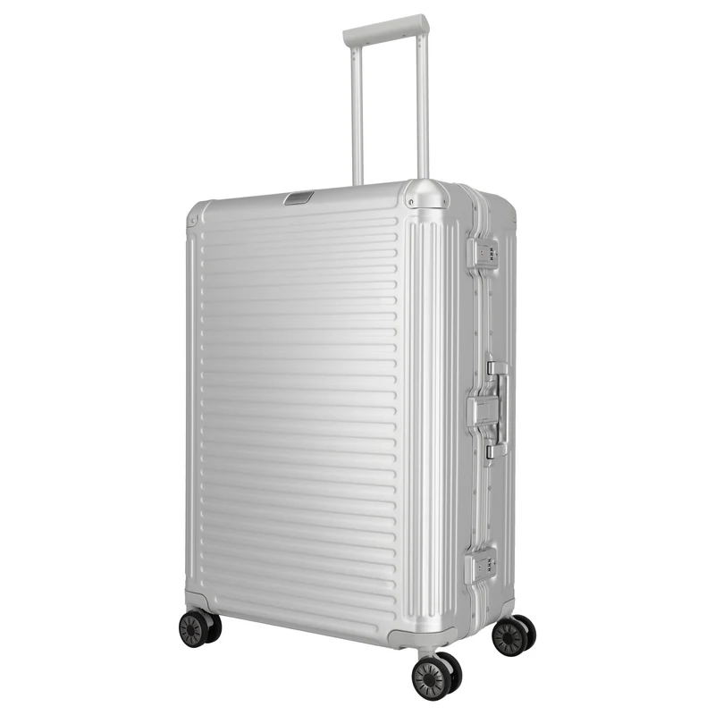 Travelite Next - Trolley de 4 ruedas L 77 cm (silber)