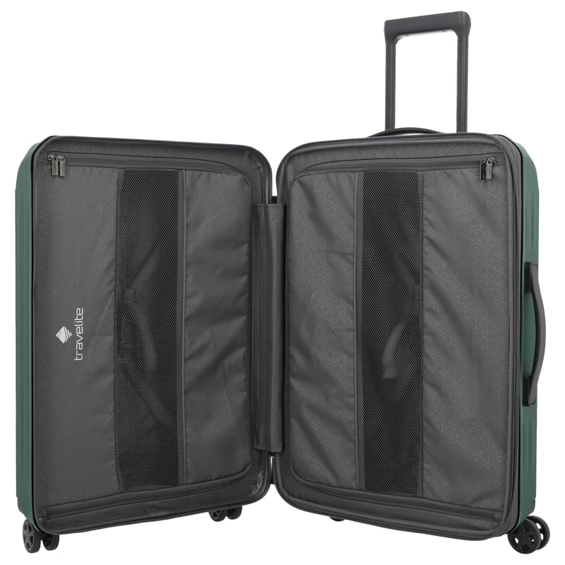 Travelite Dynamiic - Trolley de 4 ruedas M 66 cm expandible (grün)