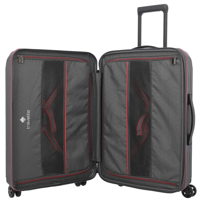 Travelite Dynamiic - Trolley de 4 ruedas M 66 cm expandible (anthrazit)