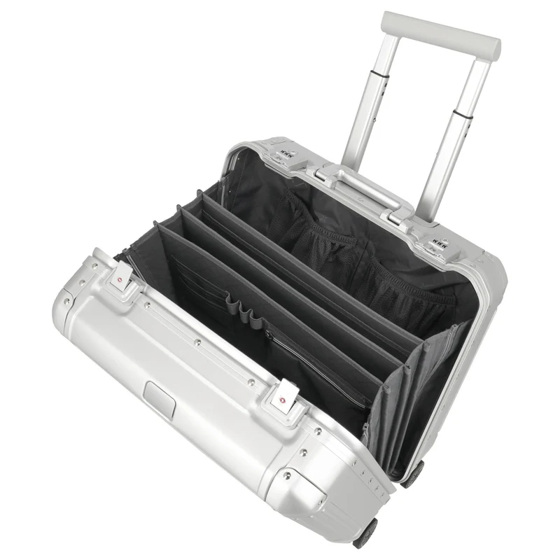 Travelite Next - Trolley de negocios con 4 ruedas 45 cm (silber)