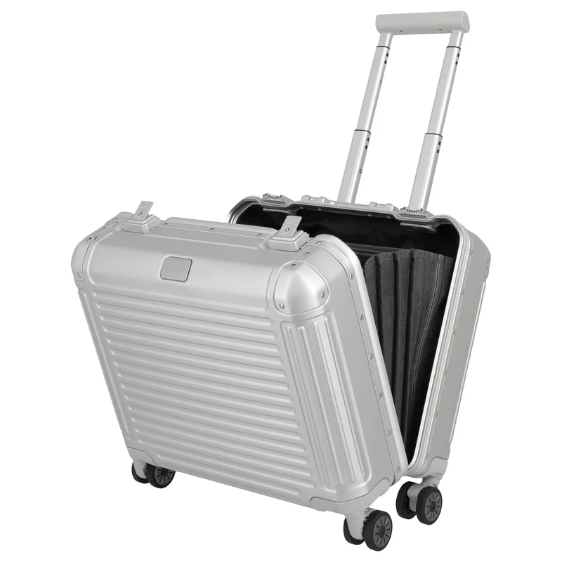 Travelite Next - Trolley de negocios con 4 ruedas 45 cm (silber)