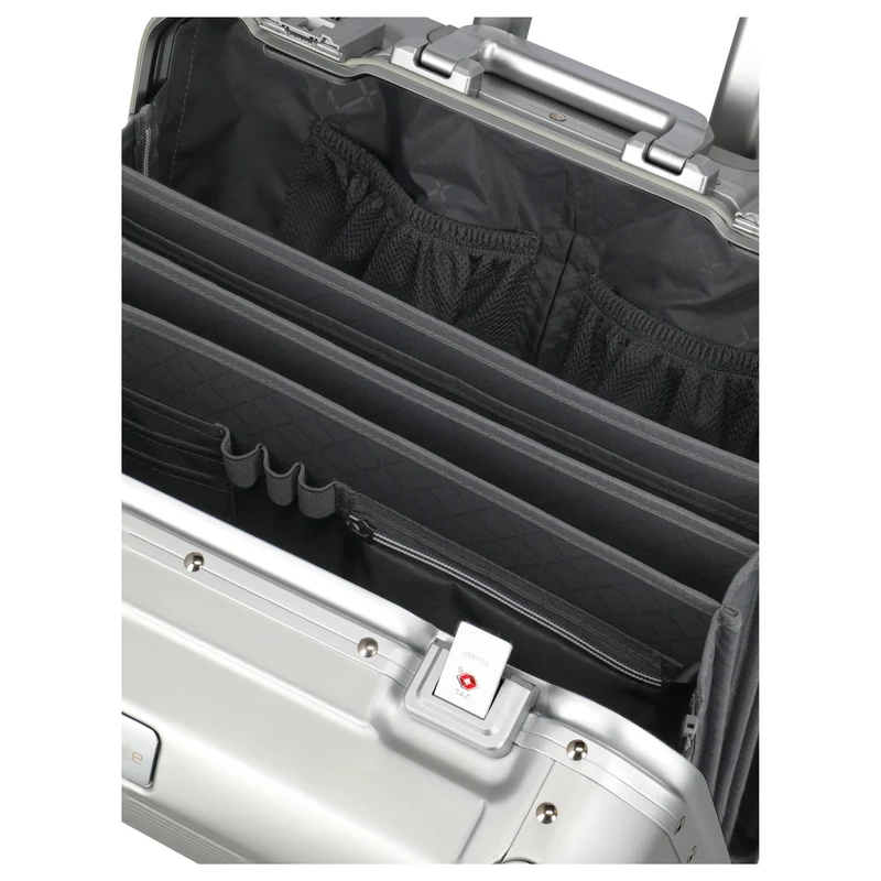 Travelite Next - Trolley de negocios con 4 ruedas 45 cm (silber)