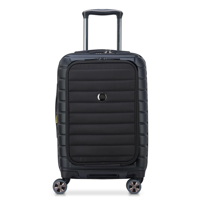 Delsey Paris Shadow 5.0 - Trolley de cabina con 4 ruedas y bolsillo delantero S 55 cm expandible USB (schwarz)