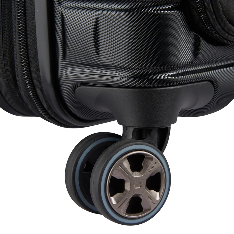 Delsey Paris Shadow 5.0 - Trolley de cabina con 4 ruedas y bolsillo delantero S 55 cm expandible USB (schwarz)