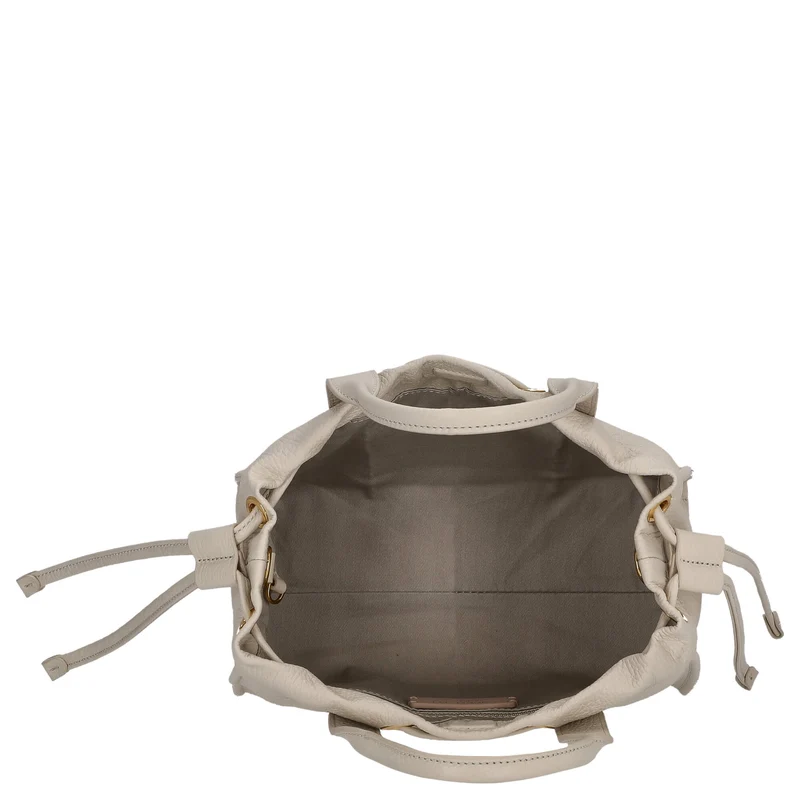 Coccinelle 2day Signature - Bolso de mano 26 cm (lamgskin white)