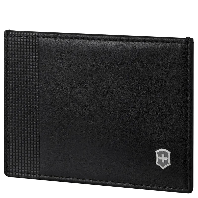 Victorinox Altius Alox Slim Card Case - Tarjetero 3cc 10 cm RFID (black)