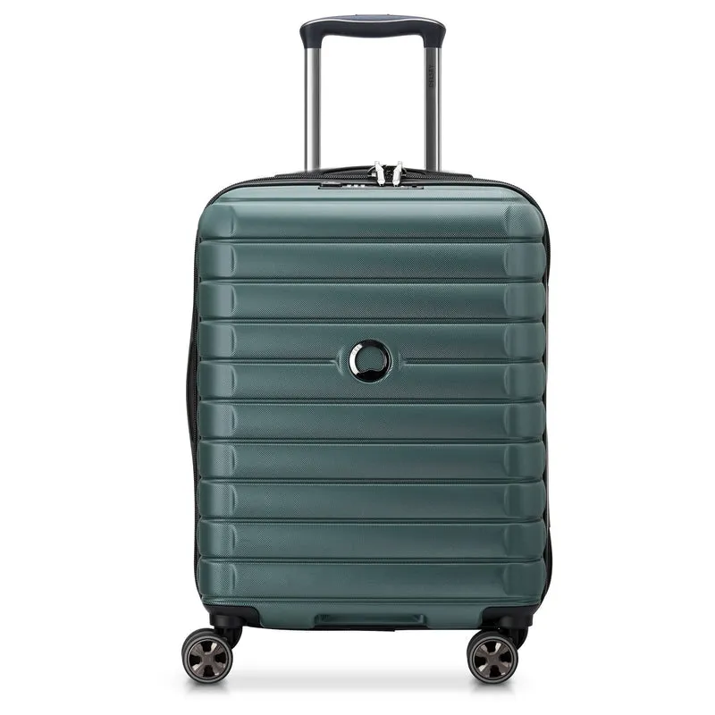 Delsey Paris Shadow 5.0 - Trolley de cabina con 4 ruedas Slim Line USB 55 cm (grün)