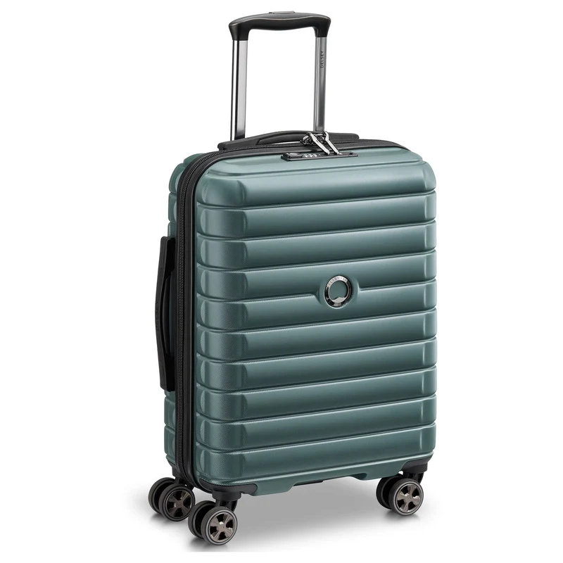Delsey Paris Shadow 5.0 - Trolley de cabina con 4 ruedas Slim Line USB 55 cm (grün)