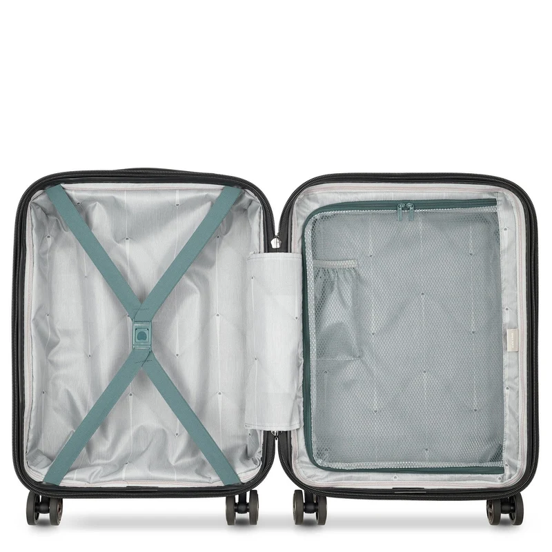 Delsey Paris Shadow 5.0 - Trolley de cabina con 4 ruedas Slim Line USB 55 cm (grün)