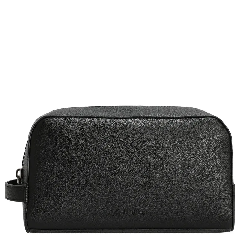 Calvin Klein Micro Pebble Washbag - Neceser 23.5 cm (schwarz)